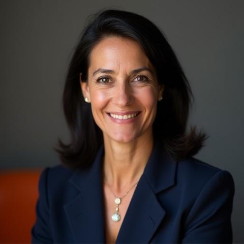 Professional headshot of Dr. Anya Sharma, CEO