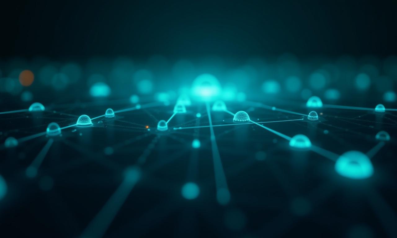 A complex, abstract visualization of interconnected geothermal technologies, representing an ecosystem of innovation.